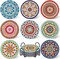 8Pcs Mandala Diamond Painting Coasters for Drinks Boho Coaster DIY Art Kits Adults Kids Beginners Craft Supplies (Mandala), 3.93Inch*3.93Inch (340-4681)